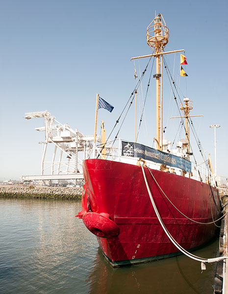 California Historical Landmark #1036: Coast Guard Lightship WLV 605 (Relief), California