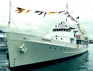 The Presidential Yacht Potomac Docked At Jack London Square in Oakland, California