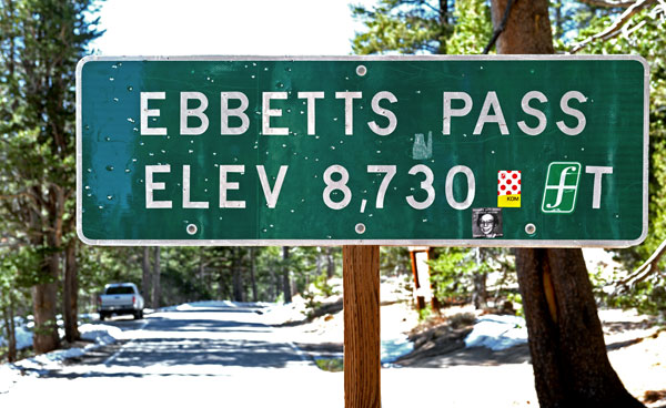 California Historical Landmark #318: Ebbetts Pass Route