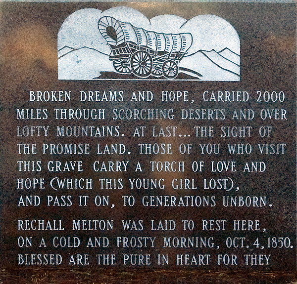 California Historical Landmark #28: Maiden's Grave