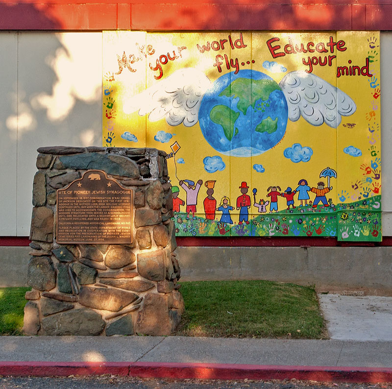Site of Pioneer Jewish Synagogue in Jackson, California
