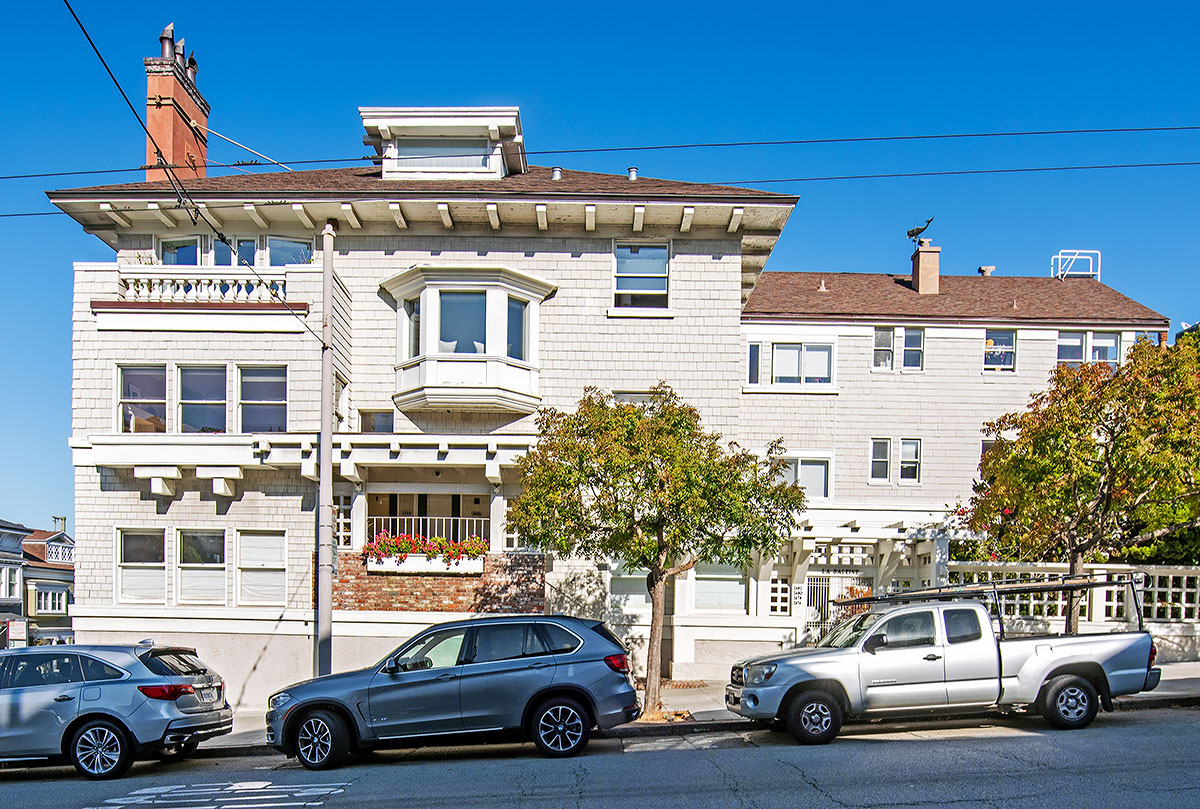 2676 Union Street in Cow Hollow was designed by Newsom & Newsom and built in 1908.