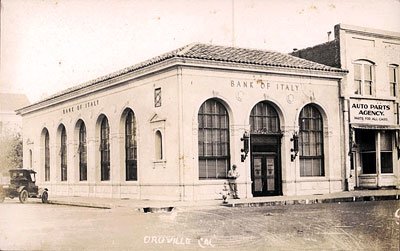 Oroville Bank of Italy in the 1920s