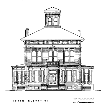 John Muir House North Elevation HAEBS/HAER