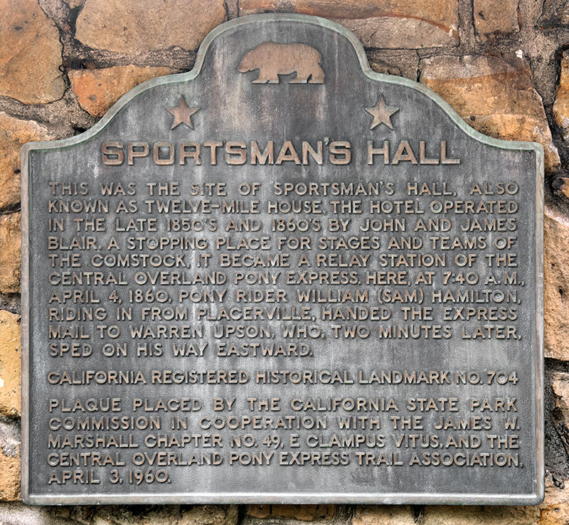 California Historical Landmark #704: Sportsman