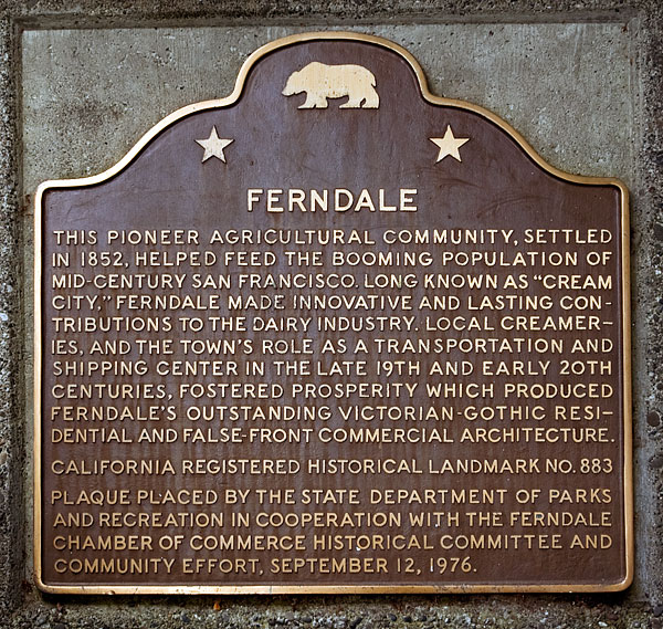California Landmark 883: Ferndale