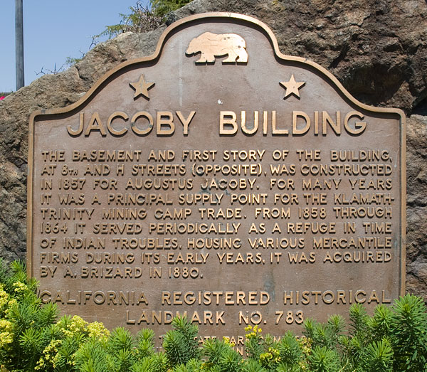 California Landmark 783: Jacoby Building in Arcata