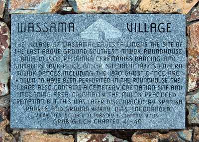 Point of Historic Interest: Wassama Village