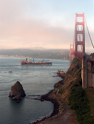 Golden Gate Bridge in Marin County