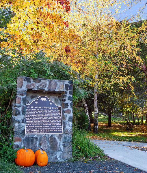 California Historical Landmark #980: Ukiah Vichy Springs Resort