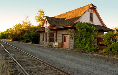 National Register #85000357: Nevada-California-Oregon Railway Depot in Alturas, California