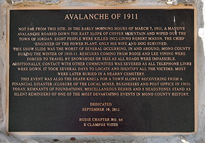 Historic Point of Interest: Avalanche of 1911