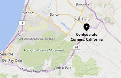 Point of Historic Interest: Confedarate Corners South of Salinas