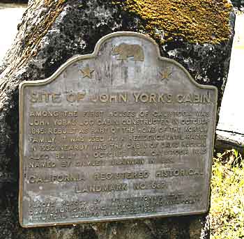 York Cabin Commemorative Plaque