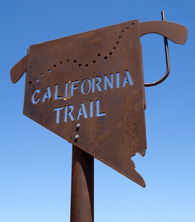 California Trail Markers in I-80 Rest Stops in Nevada