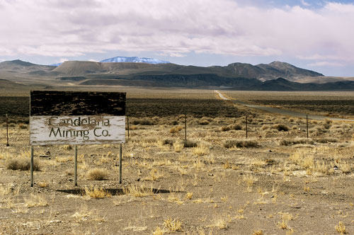 Nevada Historic Marker 92: Candeleria and Metallic City in Mineral County