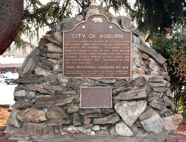 California Historical Landmark #404: Auburn