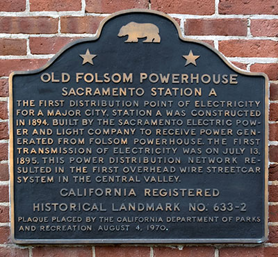 California Historical Landmark 633-2: Sacramento Station A