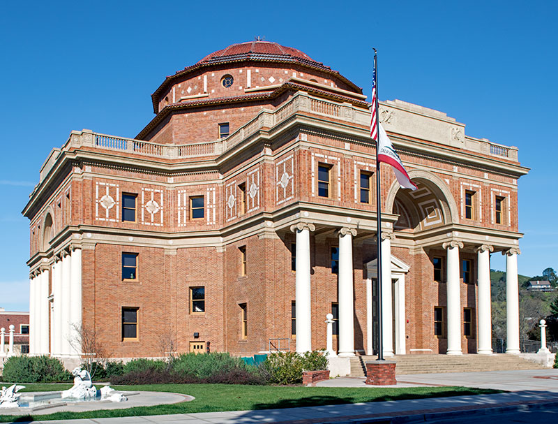 The Atascadero Colony Administration Building was designed by Bliss & Faville and built 1914.