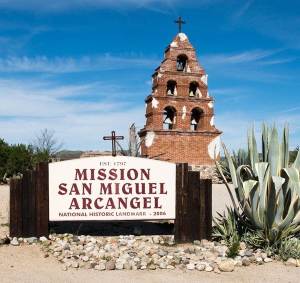 California Historical Landmark 326: Mission San Miguel Arcángel