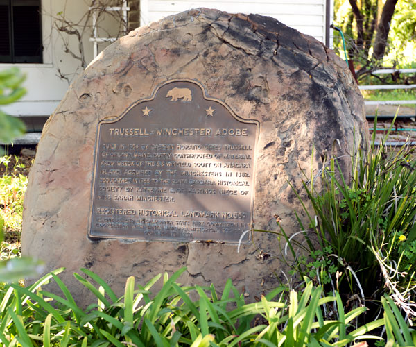 California Historical Landmark 559: Trussell-Winchester Adobe in Santa Barbara