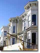 TREA Victorian Houses on Clay Street in San Francisco