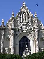 Basilica of the Mission Dolores, San Francisco. Photograph copyright &copy; 2002 by Alvis E Hendley.