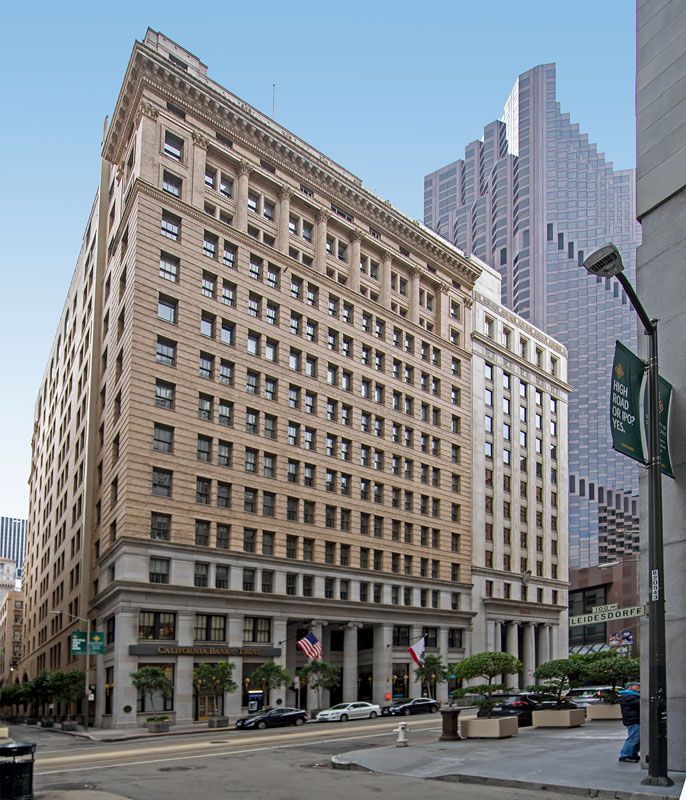 The Merchants Exchange Building was designed by Willis Polk and built in 1903.