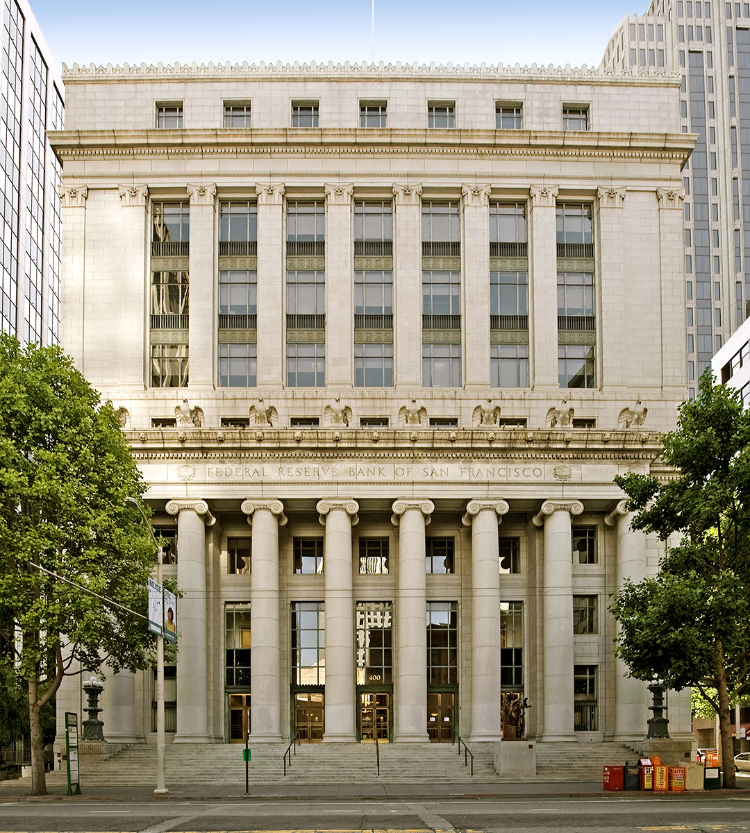 The Federal Reserve Bank Building was designed by George Kelham and built in 1924.