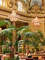 The Garden Court of the Palace Hotel, San Francisco. Photograph copyright &copy; 2002 by Alvis E Hendley.