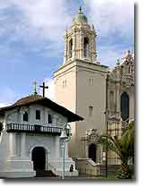 Mission Dolores and Basilica, San Francisco. Photograph copyright &copy; 2004 by Alvis E Hendley.