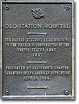 Old Station Hospital Commemorative Plaque