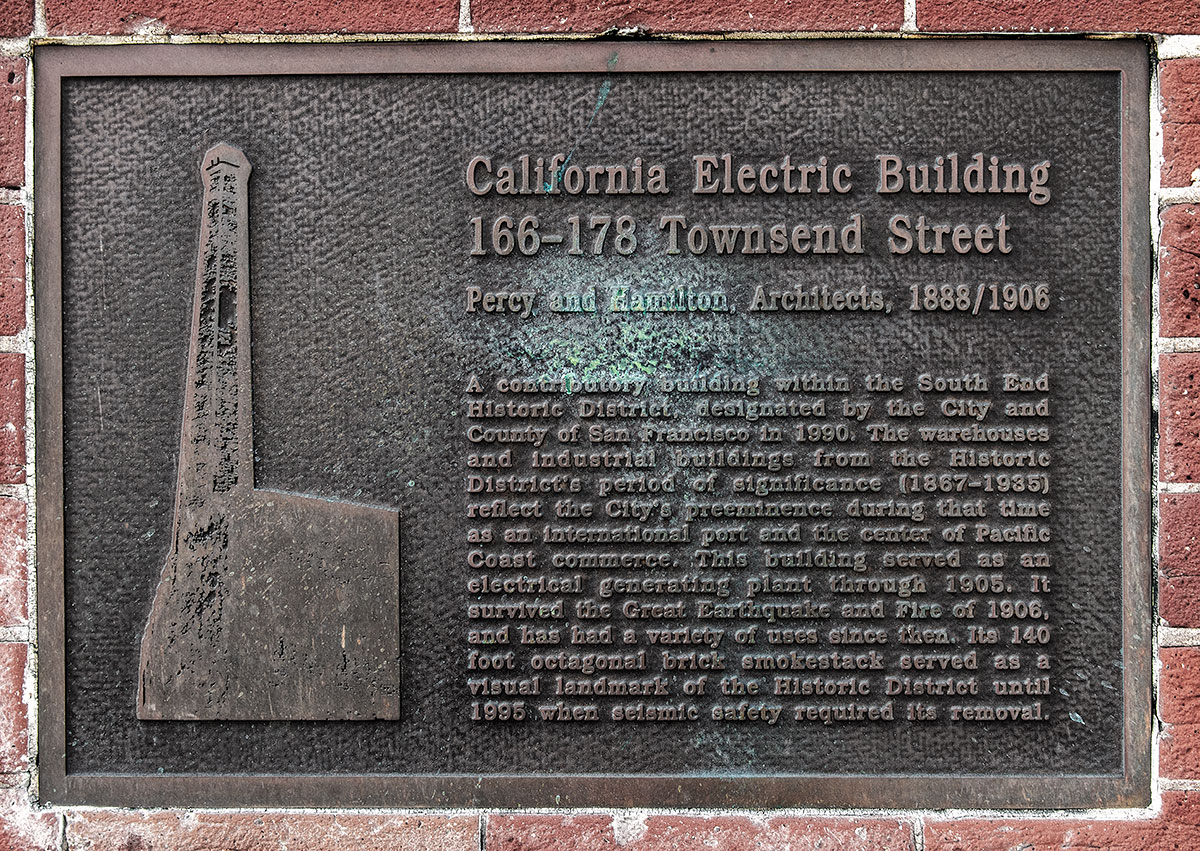 San Francisco Point of Historic Interest: California Electric Building