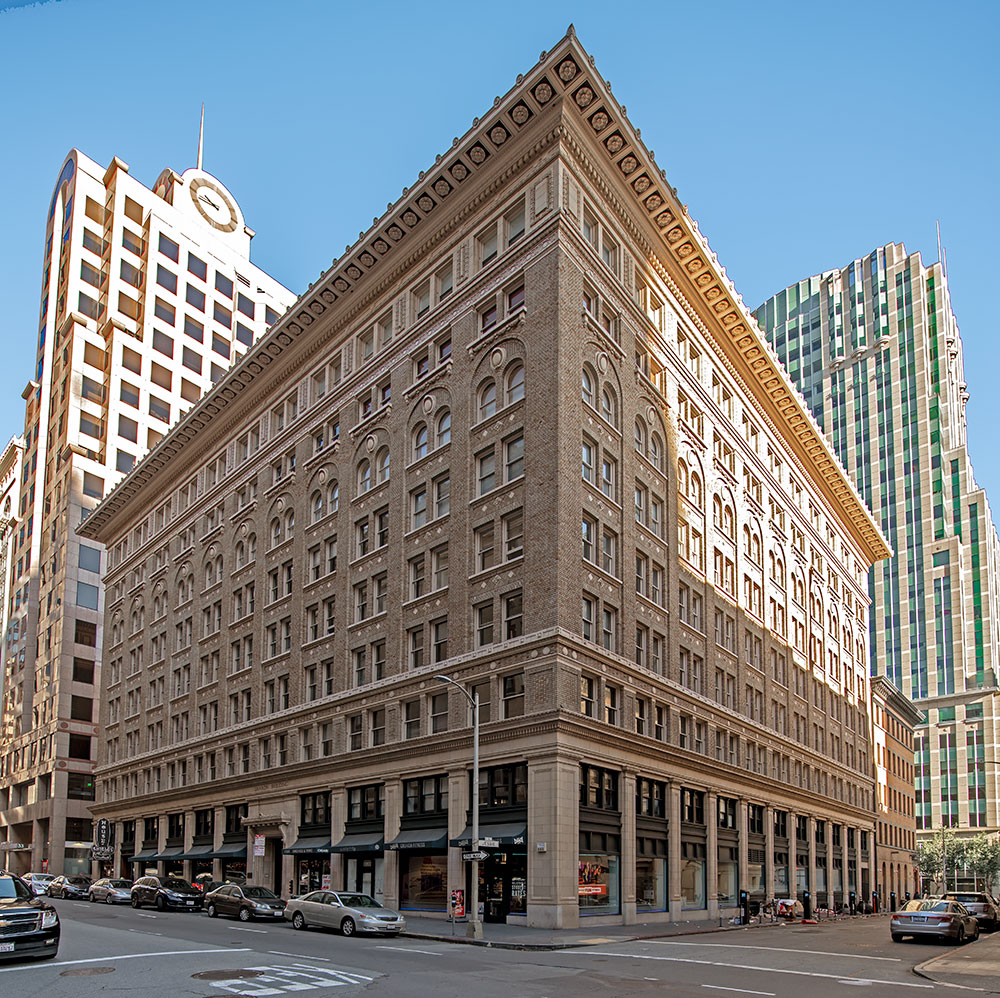 The Sharon Building was designed by George Kelham and built in 1912.