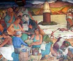 Lucien Labault fresco in the San Francisco Beach Chalet