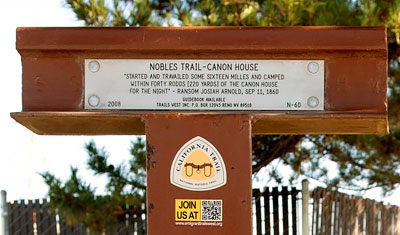 Nobles Trail Marker 60: Canon House