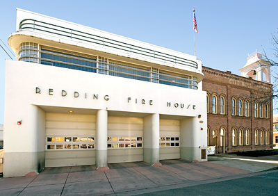 Public Works Administration Fire House in Redding, California