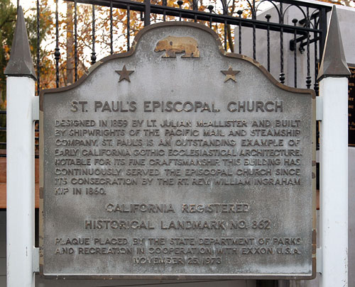 California Historical Landmark #862: Saint Paul's Episcopal Church