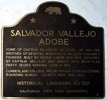 Salvador Vallejo Adobe in Sonoma, California