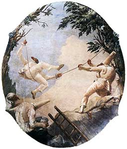 Swing of Pulcinella by Giandomenico Tiepolo