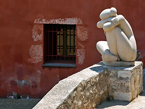 Sculpture in Citadelle Saint-Elmo