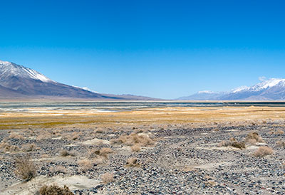 End of the Line: Owens Lake Near Keeler, California