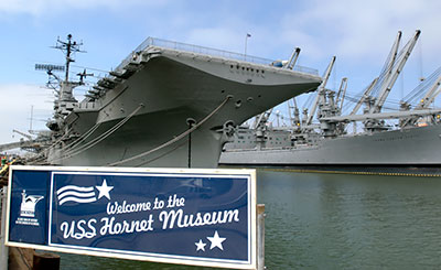 National Register #91002065: Aircraft Carrier USS Hornet in Alameda, California