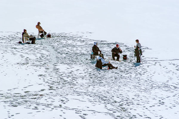 Ice Fishing on Caples Lake
