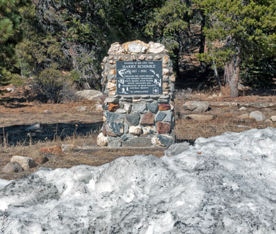 Point of Historical Interest: Harry Schimke in Bear Valley