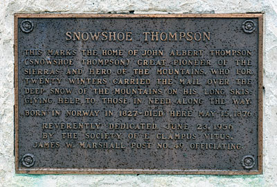 Point of Historic Interest: Snowshoe Thompson