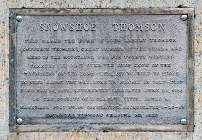 Point of Historic Interest: Snowshoe Thomson
