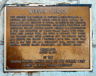 Point of Historic Interest: Webster School in Markleeville
