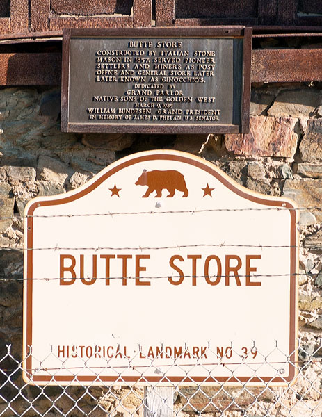 California Historical Landmark #39: Butte Store
