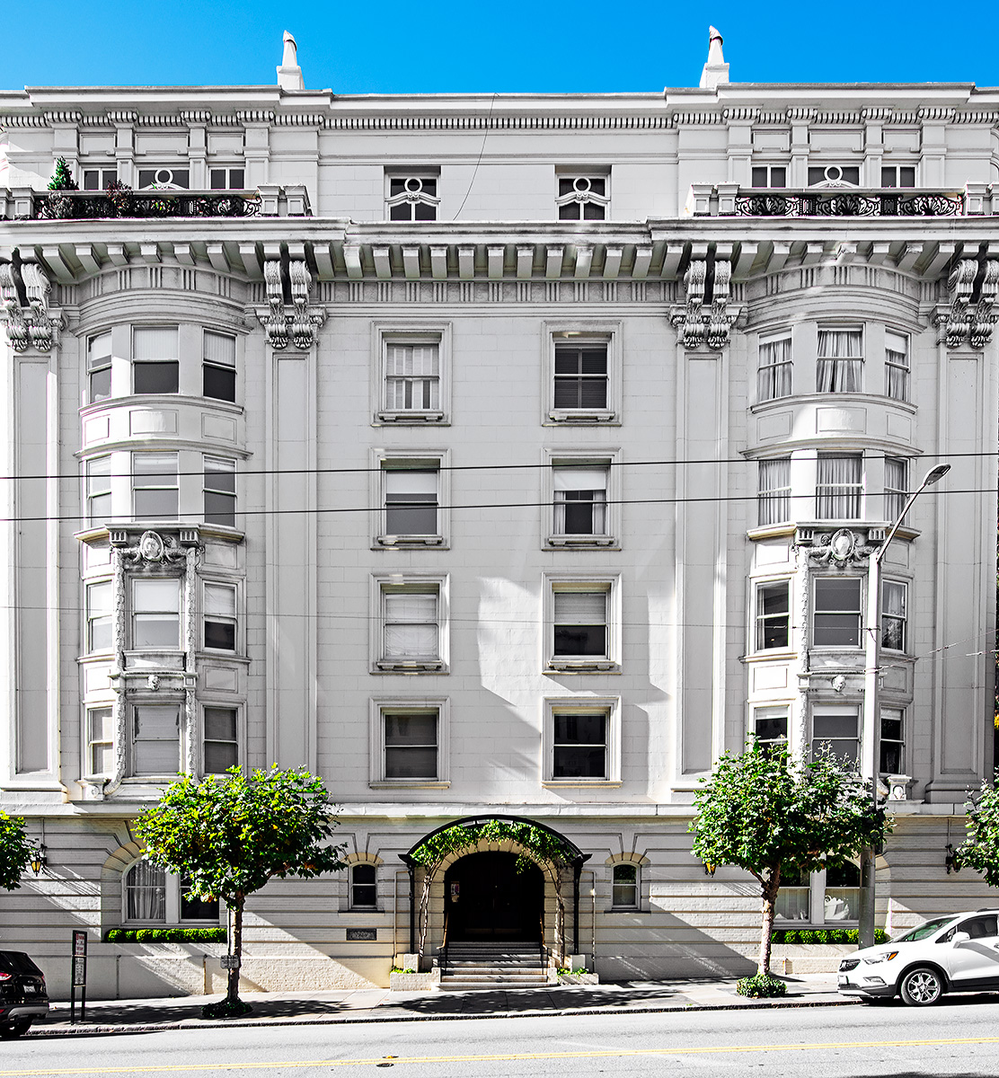 1925 Gough Street in Pacific Heights, designed by Conrad Meussdorffer, built 1908